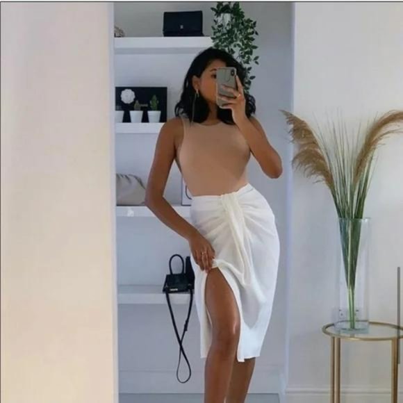 ZARA WHITE PAREO SKIRT - Picture 10 of 13